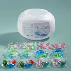 OEM Disposable Black Laundry Detergent Pods Eco Friendly Gel and Powder Capsules for Kitchen and Apparel Use