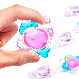 OEM Eco Friendly Concentration Deep Cleaning Long Lasting Fragrance 5 1 Butterfly Shape Apparel Laundry Detergent Pods