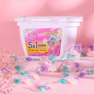OEM Eco Friendly Long Lasting Fragrance Laundry Liquid Detergent 5 in 1 10g Gel Pods Stain Removal Disposable Capsules High