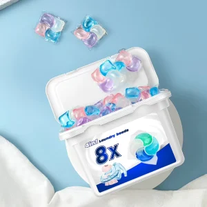 OEM Eco friendly 3 in 1 Laundry Detergent Pods Clothes Washing Apparel Liquid Laundry Capsules