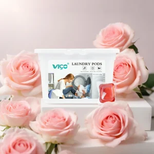 OEM Flower Scent Laundry Detergent Pods 15g pcs Disposable Liquid Laundry Pods Bulk Washing Capsules