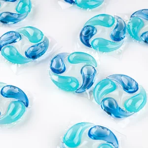 OEM Fragrance 5 in 1 Liquid Laundry Detergent Capsules Disposable Pods with Color Protector Beads