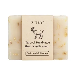 OEM Hand Made Soap Oatmeal Goat Milk Soap Bars Honey Extracts Natural Super Moisturizing Nourishing Soap