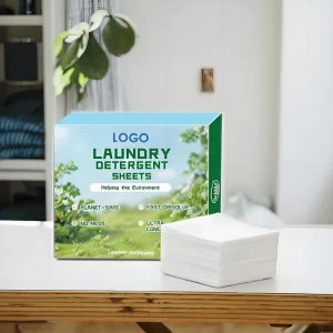 OEM Laundry Detergent Sheets Biodegradable Natural Formula for Daily Washing Recyclable Packaging