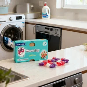 OEM ODM 4 in 1 Eco friendly Natural Gel Laundry Detergent Pods Long lasting Fragrance Deep Clean Apparel Floral Fruity 50% 80%