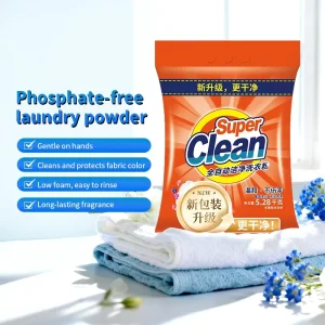 OEM ODM 5.28kg Laundry Detergent Powder Mild Eco Friendly with Natural Fragrance 80% High Active Ingredients for Deep Cleaning