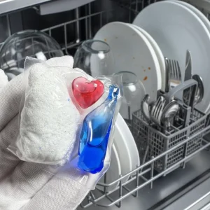OEM ODM Bag Packing Stain Removal Lemon Fragrance Feature Dishwashing Detergent Pods Dish Washer Powder Capsules