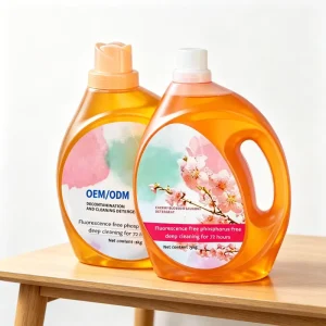 OEM ODM Custom Fluorescent-Free Liquid Laundry Detergent Eco-Friendly Plant-Based Formula for Delicate Apparel Adult Daily Care