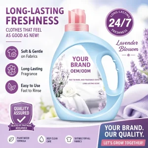 OEM ODM Custom Liquid Laundry Detergent for Household Use for Deep Cleaning and Stain Removal