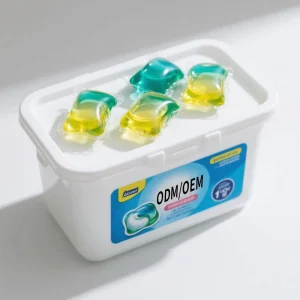OEM ODM Eco Friendly Biodegradable Natural Enzyme Powerful Cleaning Washing Pods 3 in 1 Apparel Use Detergent