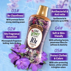 OEM ODM Eco Friendly Deep Clean Laundry Liquid Detergent with Natural Fragrance Disposable Removes Stains and Whiten Clothes