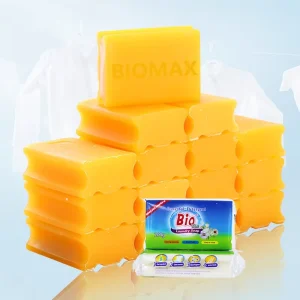 OEM ODM Eco-friendly Anti-bacterial Translucent Solid Disposable ISO22716 Certified High Efficiency Laundry Bar Soap for Washing