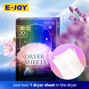OEM ODM Fabric Softener Dryer Sheets Private Label Long Lasting Lavender Fragrance Anti Static Tumble Dryer Sheets for Apparel