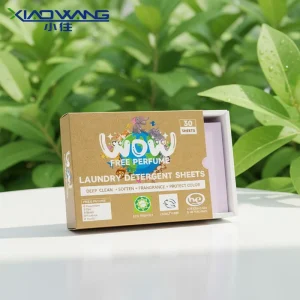 OEM ODM Fragrance Biodegradable Cloth Washing Fabric Soften Tablets Laundry Detergent Strips Sheet