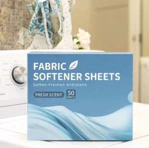 OEM/ODM Fresh Scent Fabric Softener Sheets Soften Freshen Antistatic 50Sheets 16*23cm Nonwovens Laundry Clothes Washing Sheets