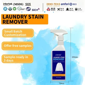 OEM ODM Large Quantities Clothes Stain Remover Pre Wash Treatment for Oil Grease Wine Food Stains Safe for Colors 500ml
