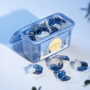 OEM ODM Laundry Detergent Soap Bead Washing Pods Capsule Manufacturer HE 3 in 1 Tough Stain Removal Laundry Gel Ball Pacs