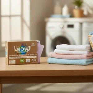 OEM ODM Pink Fragrance Laundry Cleaning Supplies Laundry Tablets Laundry Detergent Strips Eco friendly Laundry Sheet