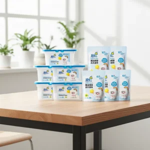 OEM Private Label Customized Disposable Eco friendly Biodegradable Apparel Laundry Pods Plant based Liquid Gel Capsules