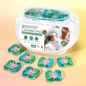 OEM Private Label Laundry Washing Capsules Remove Stain Anti Mite 3 in 1 Laundry Pods With Scent Booster Beads