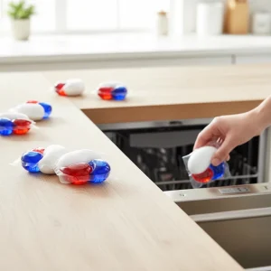 Oem 15g 3 in 1 Sample Test Dish Washing Pods Dish Cleaner Detergent Pods