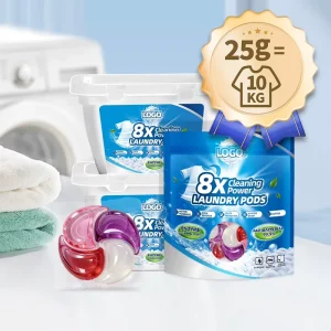 Oem Odm Factory Direct 25g Perfume Custom Scented Eco Friendly Biodegradable Laundry Pods Home Hotel Commercial Laundry Service