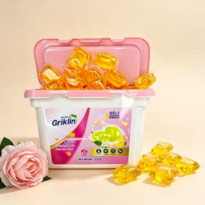 Organic Laundry Capsules Highly Concentrated 1 Cavity Washing Detergent Pods 8g Easy to Carry Cleaning Pods