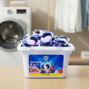 Peach Oolong Flavor Disposable Laundry Detergent Pods Beads Capsules Pods Container for Wash Clothes Apparel
