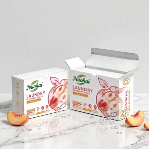 Peach Scent Clothing Stain Remover Laundry Detergent Strips Eco Friendly Laundry Detergent Sheets