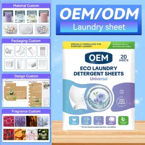 Phosphate Free Laundry Sheets 14*11cm Deep Cleansing Paper Sheet Clothes Washing Eco Super Concentrated Laundry Detergent Sheets