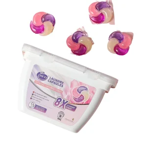 Plant-Based Eco-Friendly 4-in-1 Pods 12g Hypoallergenic Deep Clean Stain Remover HE Washer Safe Apparel 30-Count OEM