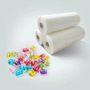 Plastic Water Soluble Film for Laundry Detergent Capsule Packaging 50x10x75mm