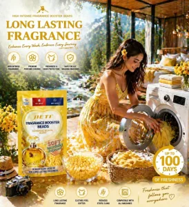Premium Fragrance Beads 26g Fresh Fragrance Anti-Static & Mite Control for Laundry Private Label Available From China