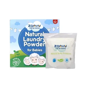 Private Label 1KG Eco Friendly Natural Lemon Scented Laundry Detergent Powder for Babies
