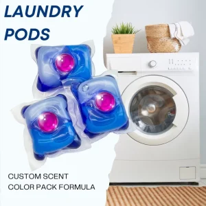 Private Label 3D Powerful Point Enzymatic Hypoallergenic Concentrated Laundry Capsules