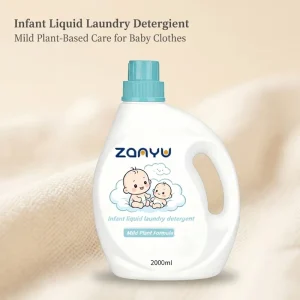 Private Label Eco Friendly 2000ml Baby Laundry Detergent Bulk Liquid Gel Ingredients Natural Fragrance Customizable