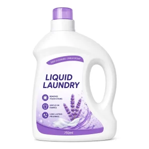 Private Label Eco-Friendly Liquid Laundry Detergent High Efficiency Stain Remover Deep Cleaning Long Lasting Lavender