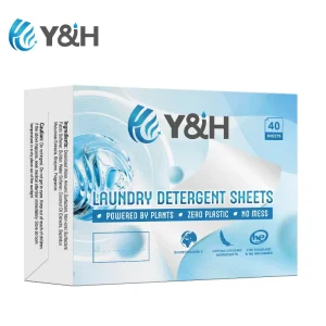 Private Label Eco Friendly Natural Detergent Sheet Biodegradable Washer Soap Strips Laundry Detergent Sheets
