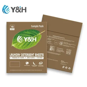 Private Label Eco Friendly Natural Detergent Sheet Biodegradable Washer Soap Strips Laundry Detergent Sheets
