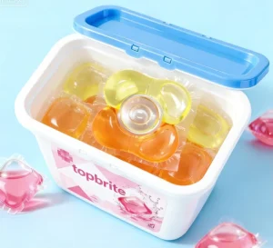 Private Label Laundry Detergent Gel 3 in 1 High Concentrated Deep Clothes Cleaning Liquid Detergent Capsules