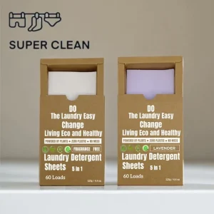 Private Label Natural Laundry Detergent Sheets Coconut Underwear