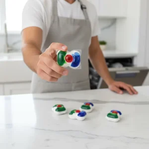 SDS Fragrance Free Dish Cleaning Enzymes & Hard Water Protection Dishwasher Detergent Pods