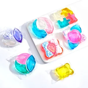 Scented Disposable Gel Laundry Detergent Pods Deep Clean Anti Bacterial Hypoallergenic Eco Friendly Apparel Use