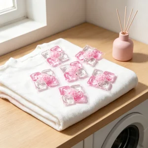 Sensitive Skin Friendly Eco Friendly Disposable Apparel Laundry Capsules Mild Formula Anti Mite Deep Clean Detergent Pods