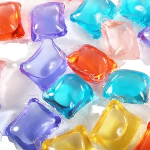Single Chamber Disposable Eco friendly Biodegradable Laundry Detergent Pods Concentrated Fast Dissolving Deep Cleaning