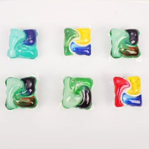 Skin 0 Irritation Apparel Double Layer 4-in-1 Laundry Detergent Pods Soap Beads Washing Capsules for Infants and Sensitive Skin
