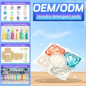 Solid Disposable Laundry Detergent Laundry Pods 5 in 1 with Stain Removal Color Options Free for Apparel Use Cleaning Products
