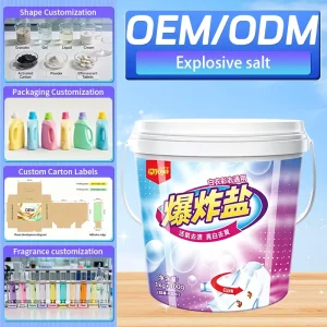 Strong Stain Yellowing Remover Color safe Laundry Powder Bleach 80% Active Ingredient Free White Color Agent Cleaning Products