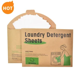 Super Concentrated Washing Powder Sheet Tablets Laundry Paper Sheet Clothes Clean Detergent Strips