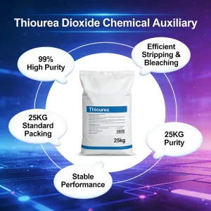 Thiourea Dioxide Industrial Grade Printing Dyeing Stripping Additive Bleaching Agent 99% Purity White Powder 25kg Mainland China